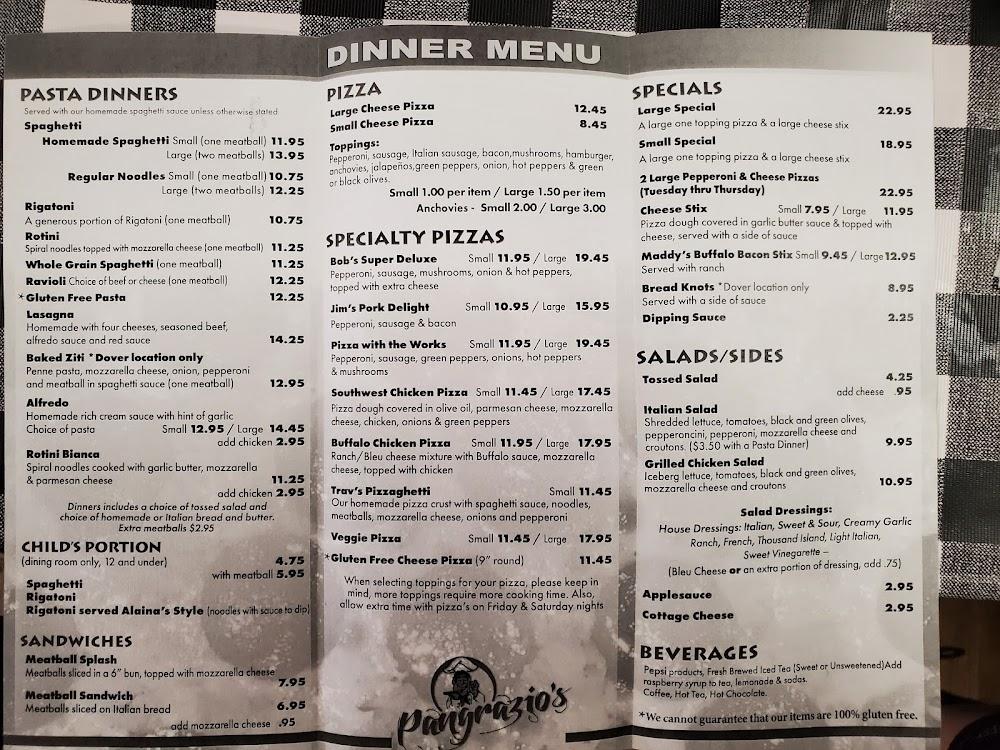 Pangrazio's Pizza & Spaghetti Italian Grilled Cheese